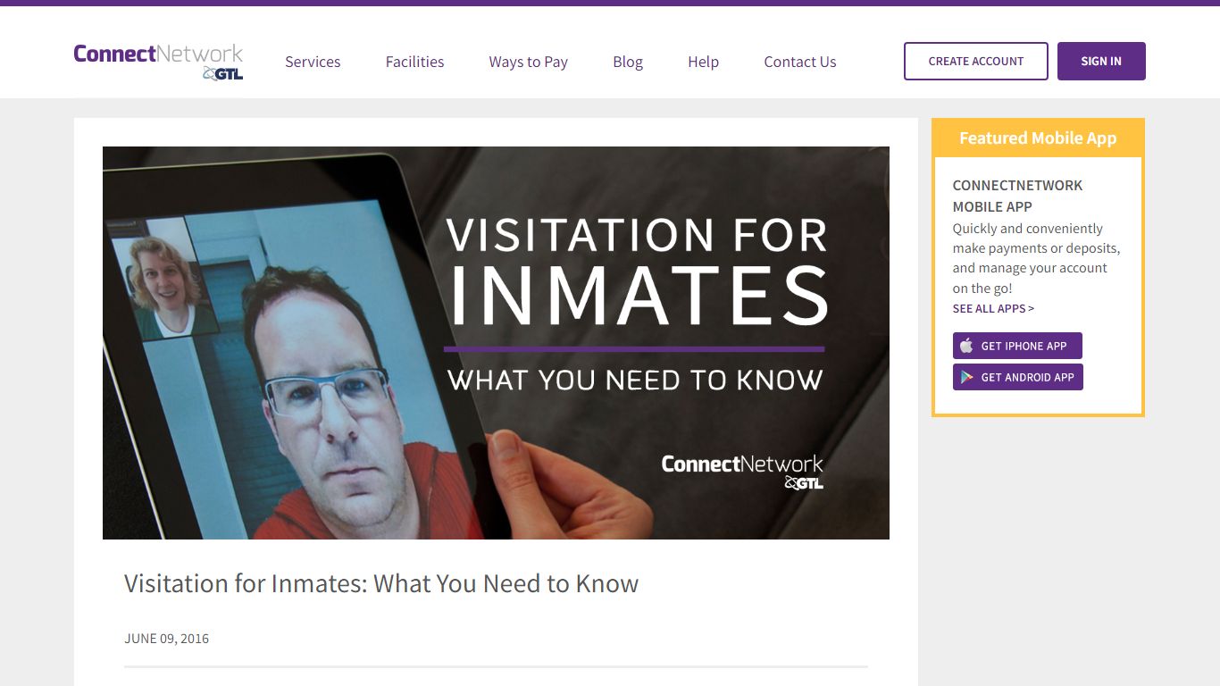 Visitation for Inmates: What You Need to Know - ConnectNetwork